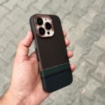 LUXO Life Carbon Fiber Texture Matte Bumper iPhone Case - Image 3