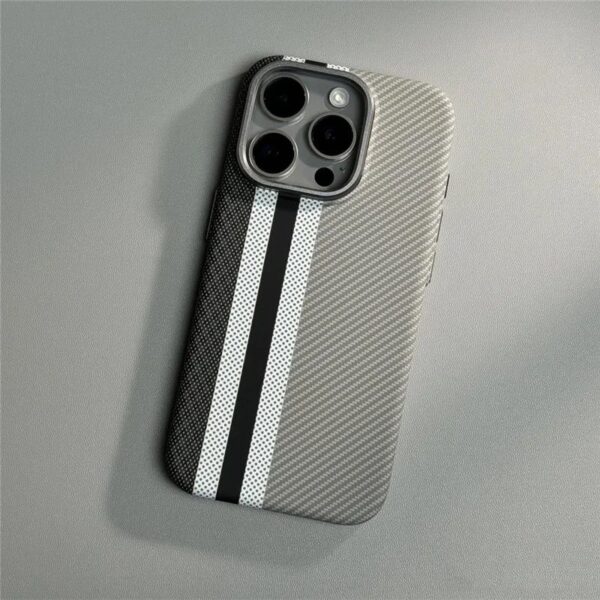LUXO Life Carbon Fiber Texture Matte Bumper iPhone Case