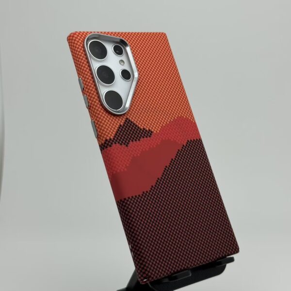 LUXO Life Carbon Fiber Texture Matte Bumper Samsung Case