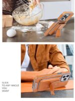 RIMBMAX iPhone Luxury Business Style Detachble Wallet Card Fold Kickstand Magnetic PU Leather Phone Case - Image 7