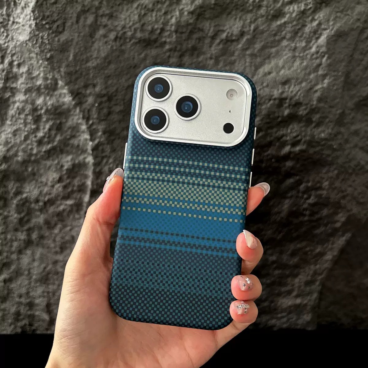 IMG_9101 LUXO Life Carbon Fiber Texture Matte Bumper iPhone Case - Image 1