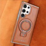RIMBMAX Samsung Luxurious Classic PU Leather Magnet Mattel Stand Magsafe Case - Image 3
