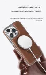 RIMBMAX iPhone Luxurious Classic PU Leather Magnet Mattel Stand Magsafe Case - Image 6