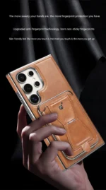 RIMBMAX Samsung Luxury Business Style Detachble Wallet Card Fold Kickstand Magnetic PU Leather Phone Case - Image 5