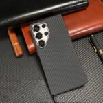 LUXO Life Carbon Fiber Texture Matte Bumper Samsung Case