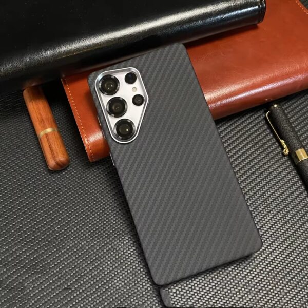 LUXO Life Carbon Fiber Texture Matte Bumper Samsung Case