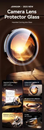 Joyroom  Camera Lens Protective Glass Film For iPhone 16 pro / 16 pro max - Image 7