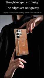 RIMBMAX Samsung Luxury Business Style Detachble Wallet Card Fold Kickstand Magnetic PU Leather Phone Case - Image 6