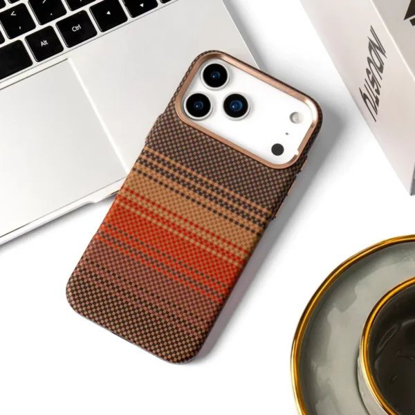LUXO Life Carbon Fiber Texture Matte Bumper iPhone Case