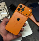 For iPhone 17 Pro 16 15 14 13 Pro Max With Apple Logo Cosmic Orange Magnetic Shockproof Back Lens protection Covers
