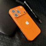For iPhone 17 Pro 16 15 14 13 Pro Max With Apple Logo Cosmic Orange Magnetic Shockproof Back Lens protection Covers - Image 3