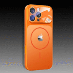 For iPhone 17 Pro 16 15 14 13 Pro Max With Apple Logo Cosmic Orange Magnetic Shockproof Back Lens protection Covers - Image 5