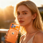 For iPhone 17 Pro 16 15 14 13 Pro Max With Apple Logo Cosmic Orange Magnetic Shockproof Back Lens protection Covers - Image 6