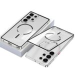 Samsung Galaxy S26 Ultra / S25 Ultra / S24 Ultra / S23 Ultra Single-sided Snap Buckle Metal Frame Frosted MagSafe Phone Case